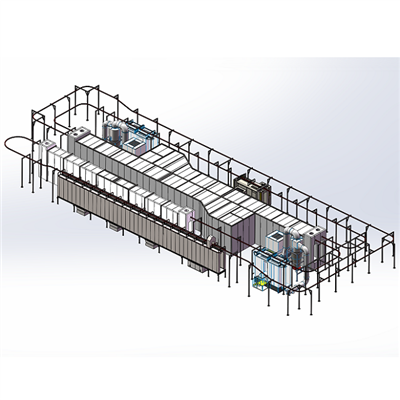 Linie automată de acoperire cu pulbere Vânzări directe din fabrică