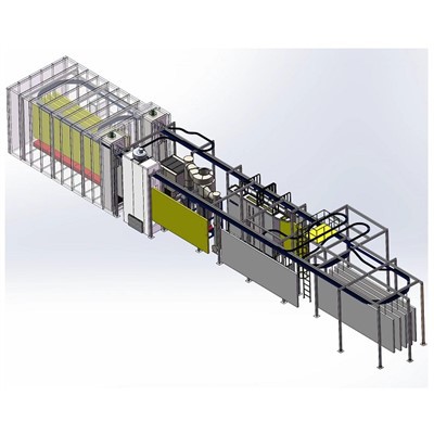Linia de producție puternică de putere de alimentare cu pulbere automată și gratuită